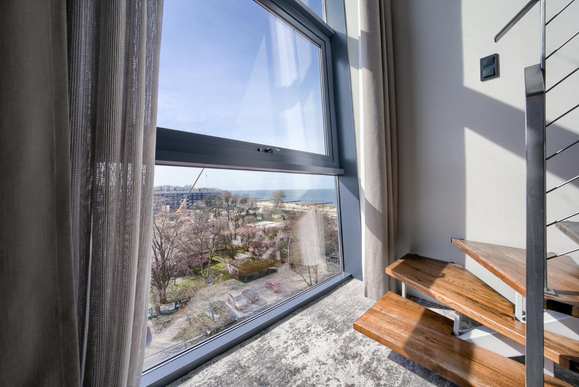 Apartamentyprzymorzu Marine***** Apartament Dwupoziomowy Z Widokiem Na Morze Kolobrzeg Exterior photo